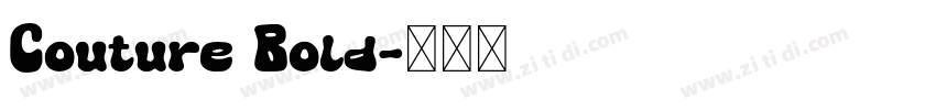 Couture Bold字体转换